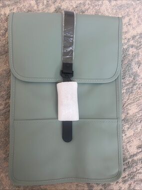 NWT | Rains Rolltop Backpack Mini in Sage/Haze